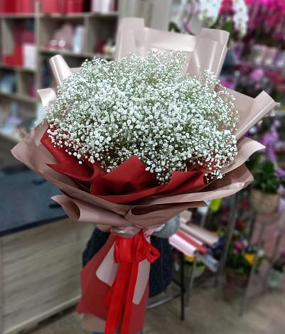 Букет цветов из: Гипсофила в Яковлевка Приморского края