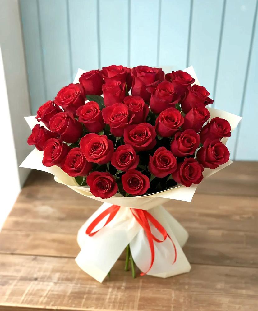 Букет 29 Красных роз в Яковлевка Приморского края