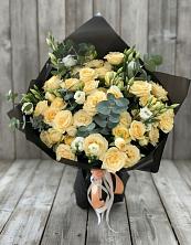 Букет цветов из:  Розы и Лизиантусы в Яковлевка Приморского края