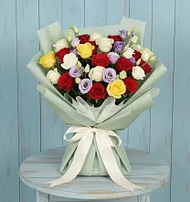 Букет цветов из:  Розы в Яковлевка Приморского края