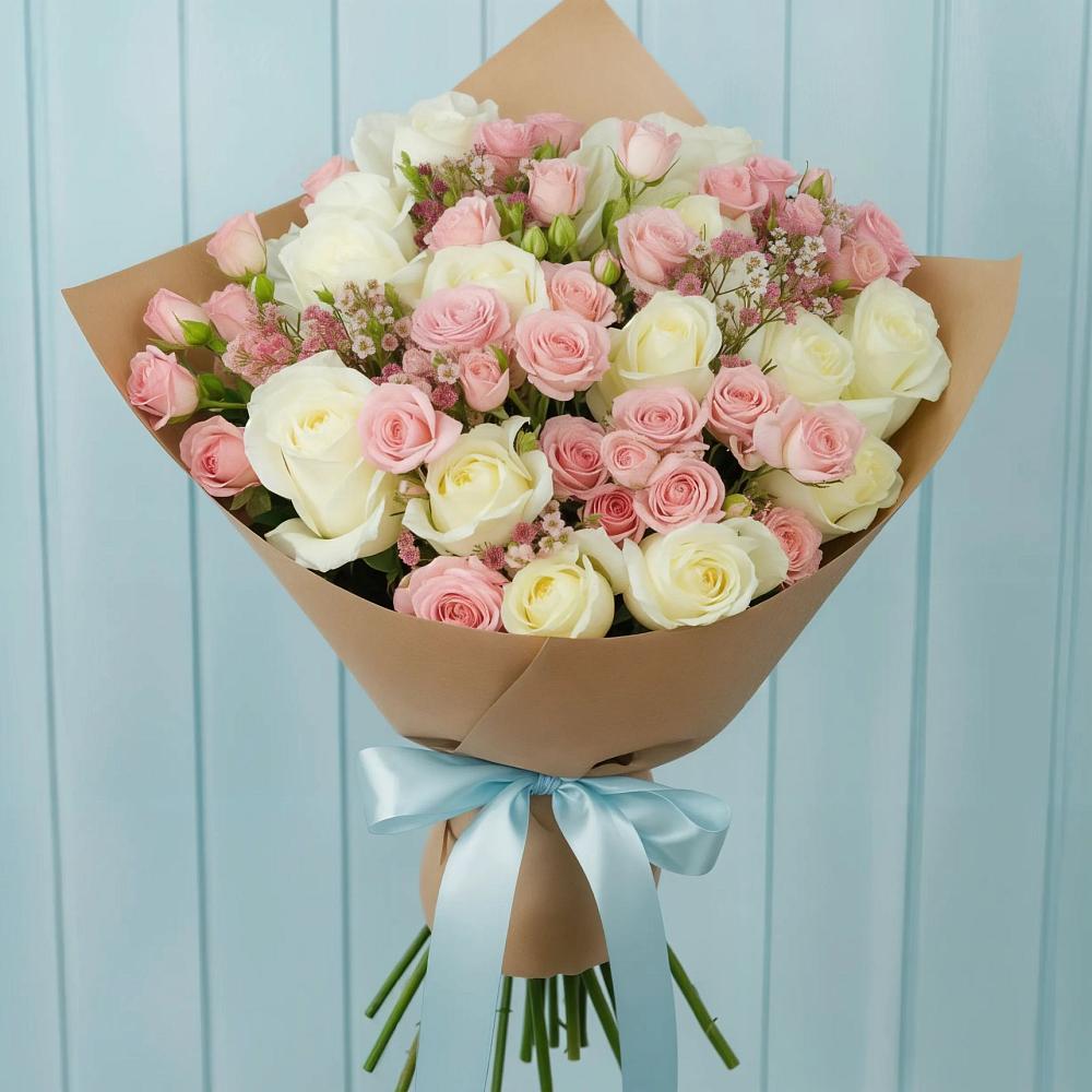 Букет цветов из: Розы в Яковлевка Приморского края