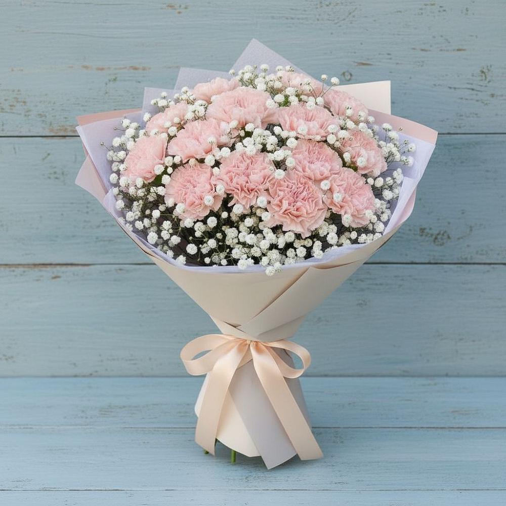 Букет цветов из: Гвоздики в Яковлевка Приморского края