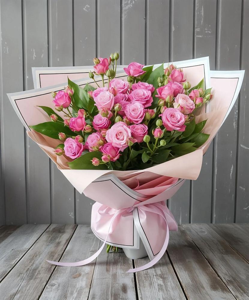 Букет Розовый кустик в Яковлевка Приморского края