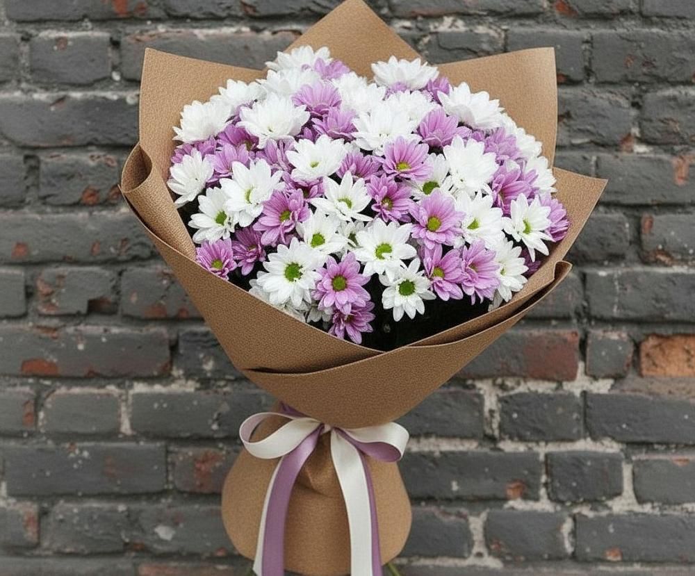 Букет цветов из: Хризантемы в Яковлевка Приморского края