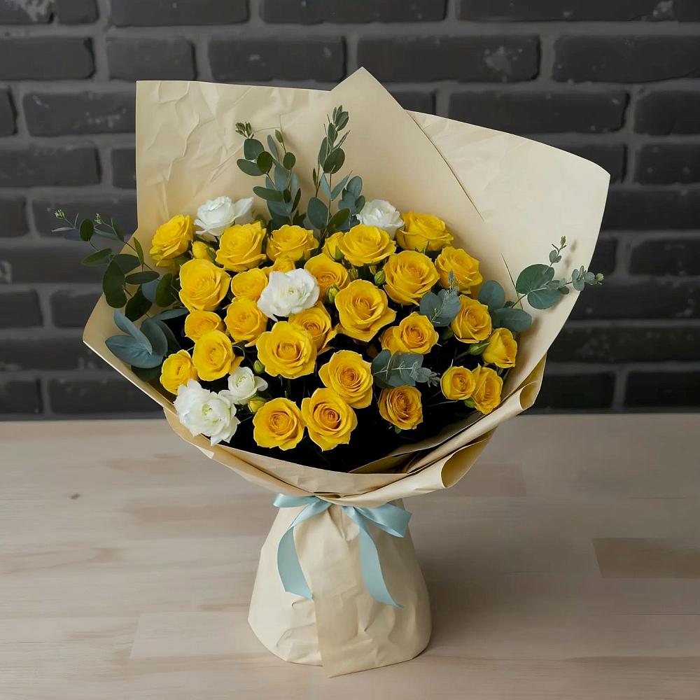 Букет цветов из: Розы в Яковлевка Приморского края