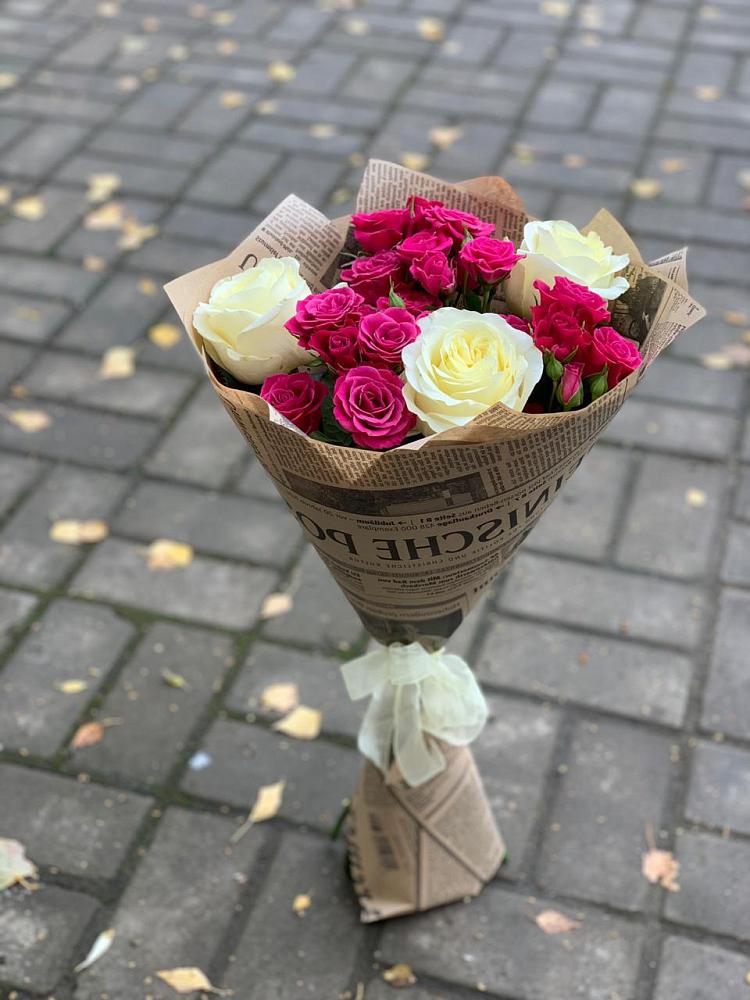 Букет цветов из: Розы в Яковлевка Приморского края