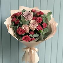Букет цветов из:  Гвоздики и Розы в Яковлевка Приморского края