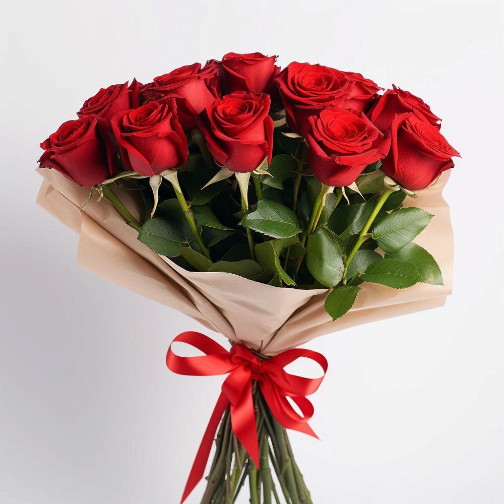 Букет 11 Красных роз Эдлесс Лав в Яковлевка Приморского края